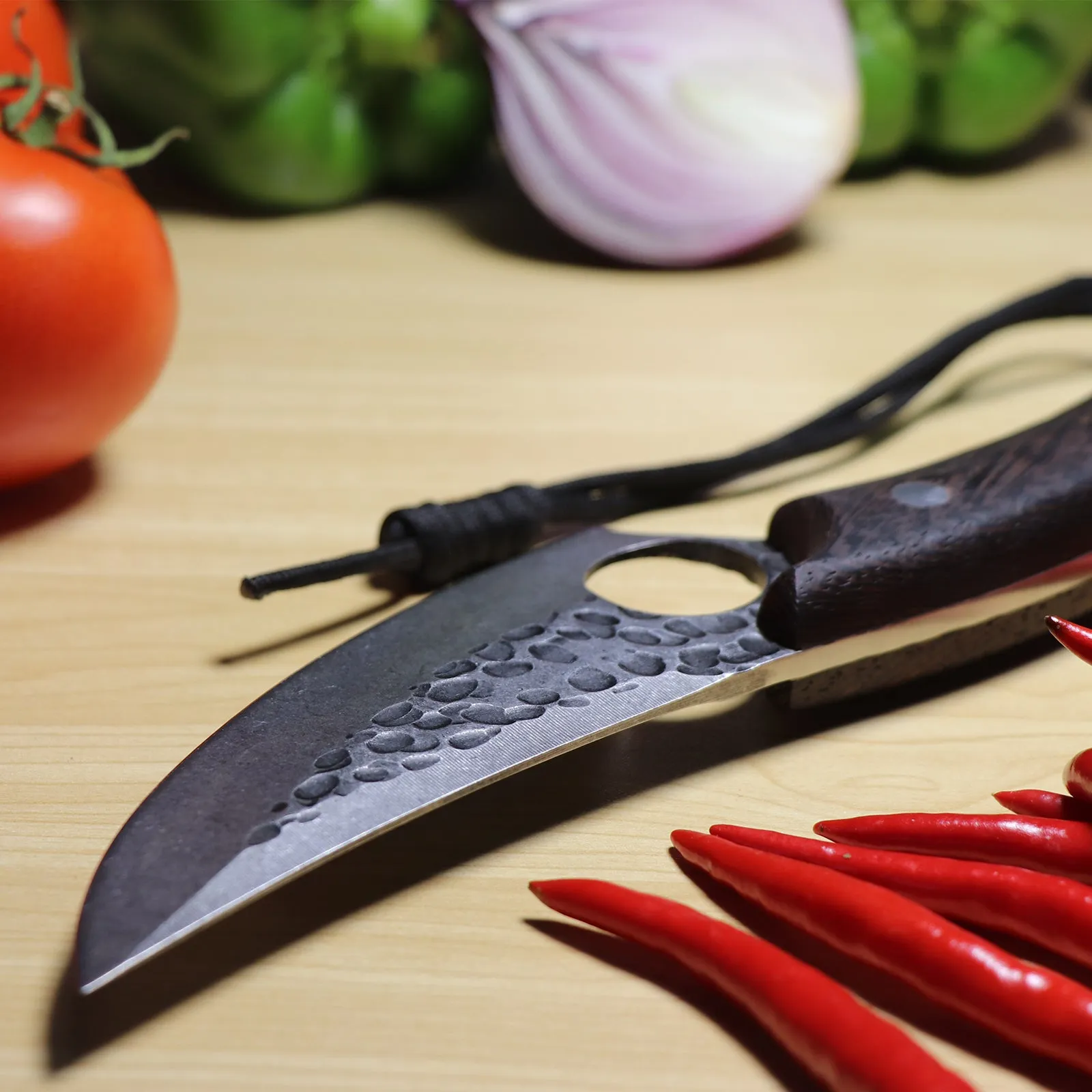 Viking Knife, AllynX hand forged boning knives for meat cutting, 5 Inch Huusk Chef Knives Meat Cleaver Butcher Knives, High Carbon Steel, for Kitchen, Camping, BBQ, Gift for Cook, Parents
