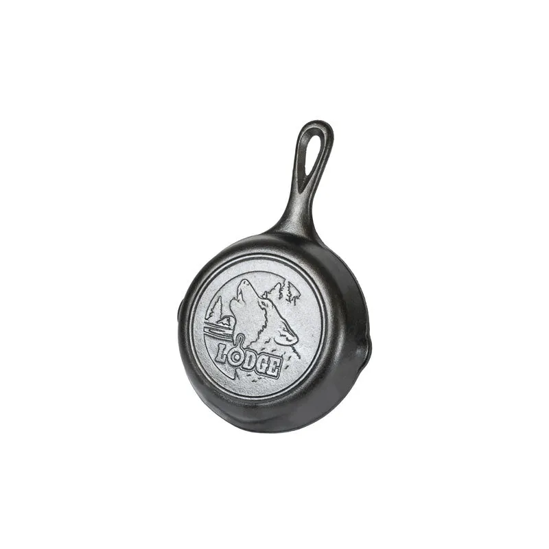 Wildlife Series 6.5" Cast Iron Wolf Skillet